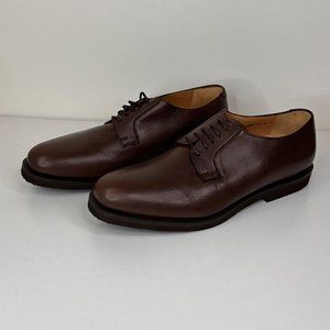 Brown Dino Monti Mens Italian Leather Dress Shoes Size 14 Medium